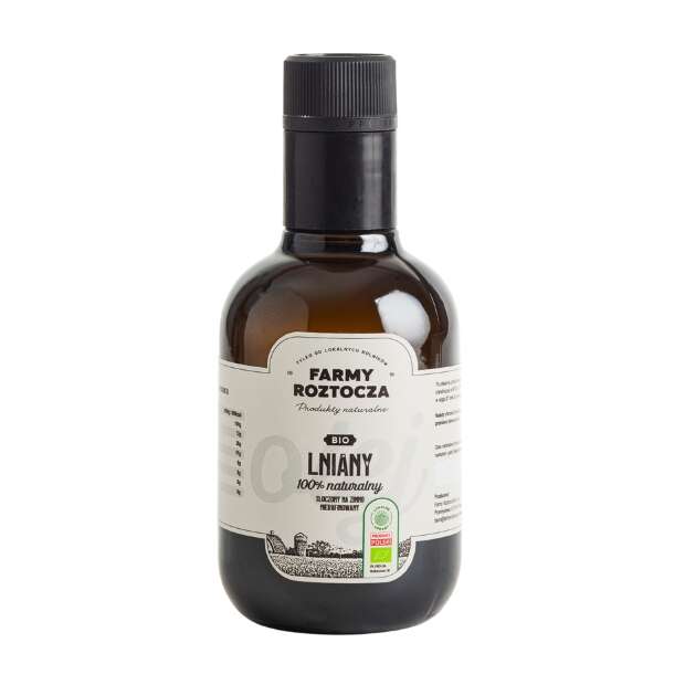Olej lniany BIO tłoczony na zimno 250 ml