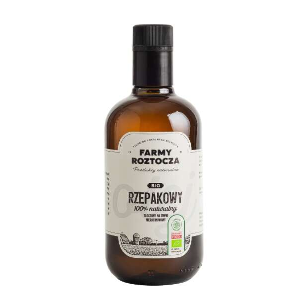 Olej rzepakowy BIO tłoczony na zimno 500 ml